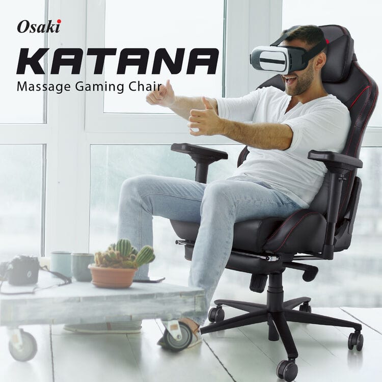Osaki Katana Gaming Chair كرسي جيمنج مزود بجهاز مساج ومروحة تبريد ومسند ارجل - Image 10