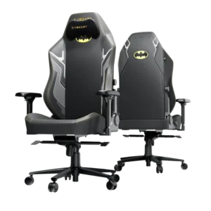 CYBEART | Batman Classic - Chaise de gaming/bureau série APEX | Lombaire 4D, accoudoir 4D, similicuir Endura, oreiller AeroMag, inclinable et inclinable