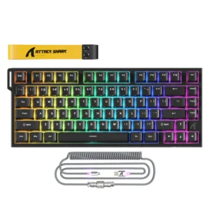 ATTACK SHARK R82 HE Wired 75% Gaming Keyboard with C01ULTRA LED Cable كيبورد جيمنج مغناطيسي