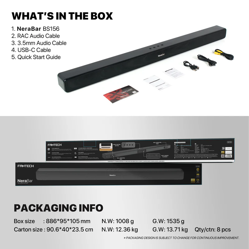 FANTECH BS156 NeraBar Soundbar Speaker - Image 9