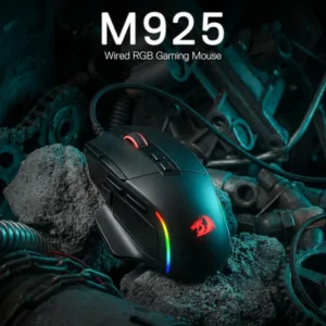 فأرة الألعاب السلكية Redragon M925، فأرة ألعاب بصرية بدقة قصوى 24000 نقطة في البوصة مع 10 أزرار قابلة للبرمجة، تصميم مريح لقبضة طبيعية، يدعم البرنامج التخصيص الذاتي...