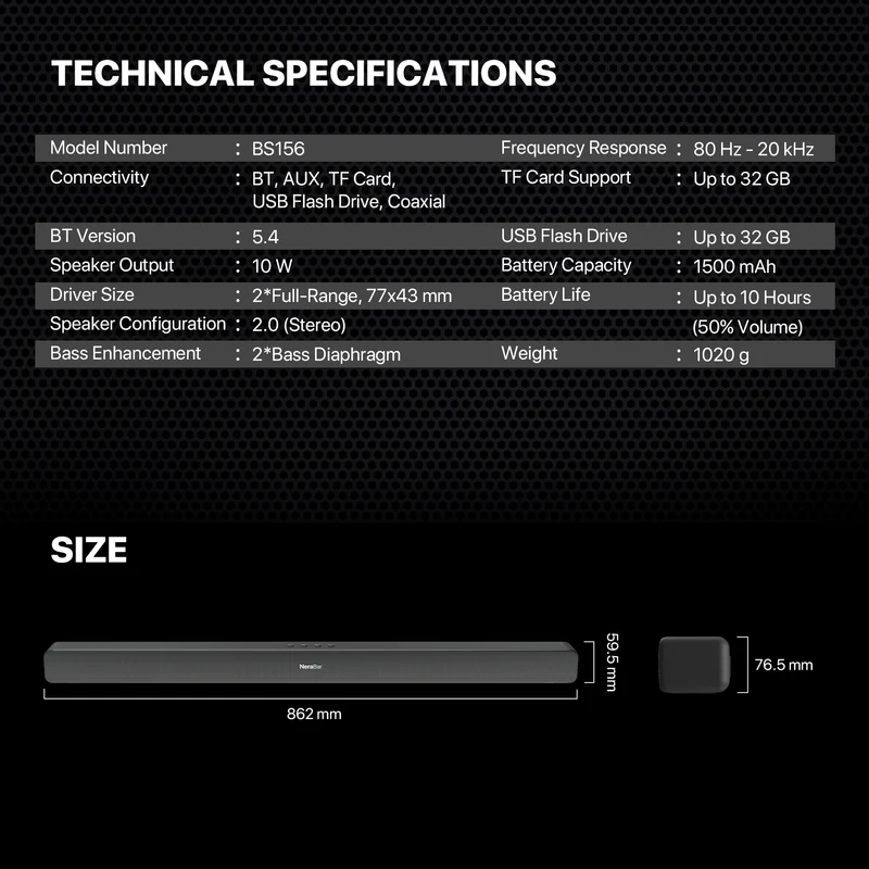 FANTECH BS156 NeraBar Soundbar Speaker - Image 6