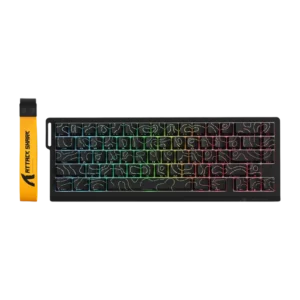 ATTACK SHARK X68 PRO HE Wireless Rapid Trigger Gaming Keyboard with Adjustable Actuation,8K Polling Rate,Hall Effect Magnetic Switch,Hot-Swap,RGB Backlit,BT/2.4GHz/Wired,for FPS Games-Black