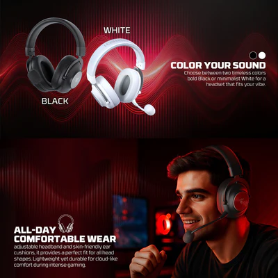 FANTECH WHG05 STELLAR Multiplatform Wireless Gaming Headset - Image 7