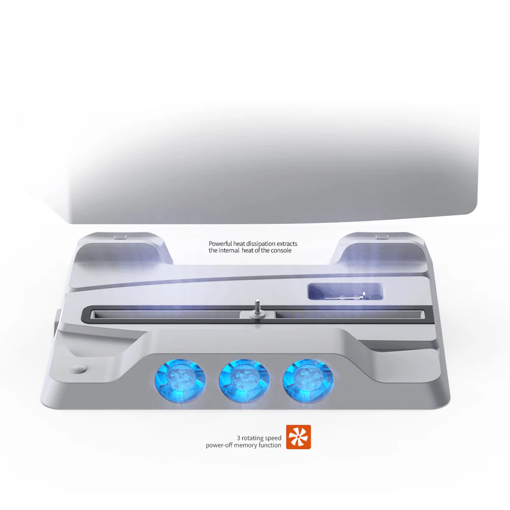 قاعدة مروحة تبريد متعددة الوظائف Dobe TP5-1507 لوحدة تحكم PS5 - Image 2