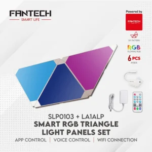 Fantech Smart Rgb Triangle Light Panels Set Slp0103 + La1alp 3pcs