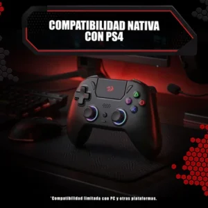 Redragon Darkflame Black Gamer Controller with Analog LEDs and Hall Effect G820 Triggers