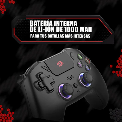 Redragon Darkflame Black Gamer Controller with Analog LEDs and Hall Effect G820 Triggers - Image 6