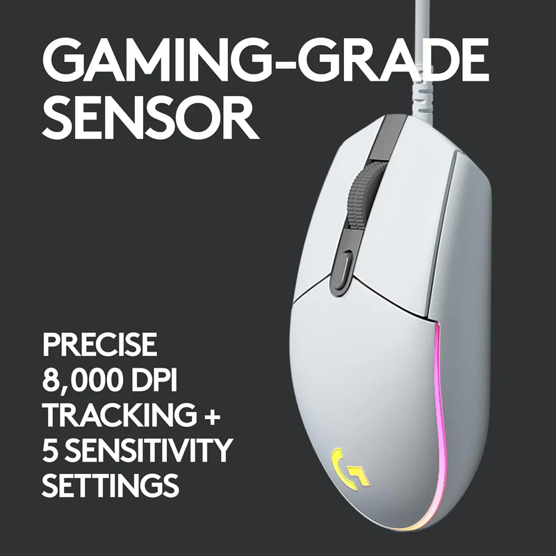 Logitech G102 Light Sync Gaming Mouse with Customizable Rgb Lighting, 6 - Image 7