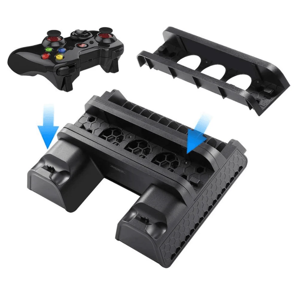 حامل شحن وتبريد PS4 Slim Pro متعدد الوظائف - Image 6