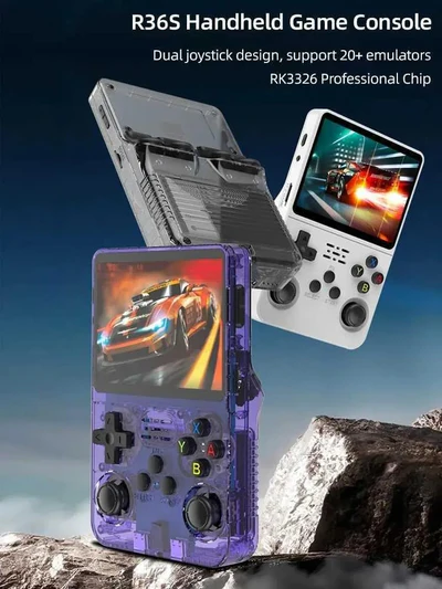 R36s Handheld Game Console, 3.5 Inch Ips Screen Retro Gaming Console 64g Card - Image 6