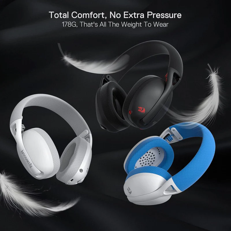 Redragon H848 Bt Wireless Gaming Headset - Lightweight - 7.1 Surround Sound - - Image 2