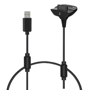كابل شحن USB لوحدة تحكم الألعاب اللاسلكية Xbox 360 بطول 1.5 متر